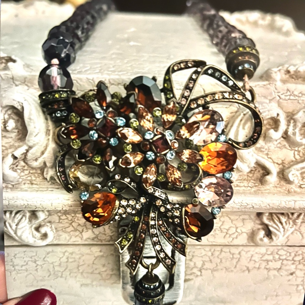 Heidi Daus necklace filled with Swarovski Crystals.    Great gift.